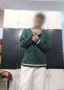 Oversized Trendy Korean Green Sweater