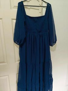 Navy Blue Long Dress