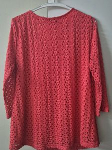 Pink V-Neck Top Macy london
