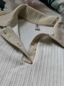 Retro Color Block Polo Top