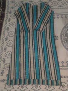 pakistani striped 2 pic kurta Set