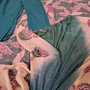 Ethnic Custom Stitch Suit Set with stains