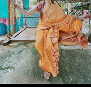 Navari Reddyment Saree.( Marathi Look)