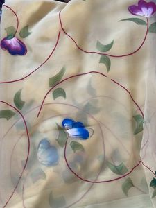 Hand-Painted Silk Scarf