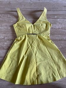 lime yellow dress XS-S