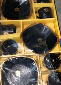 Black &amp; Gold Coffee Cup Set - Brand New!