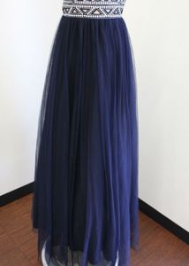Strapless Tulle Maxi Dress