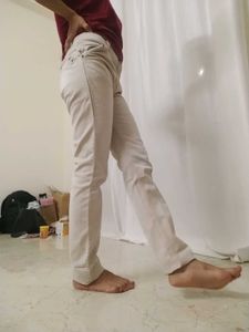 Casual Beige Pants