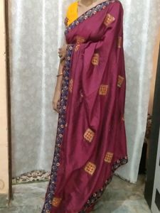 New Purple Saree
