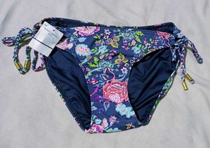 Blue Floral Print Brief