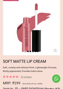 Swiss Beauty Soft Matte Lip Cream