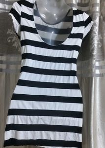 White N Black Bodycon Dress