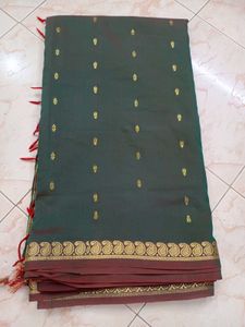 Silk Cotton Saree No Blouse