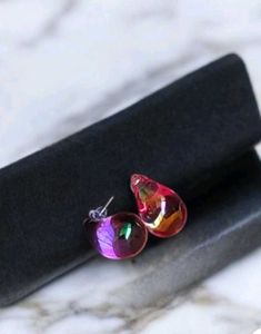 Iridescent Teardrop Earrings