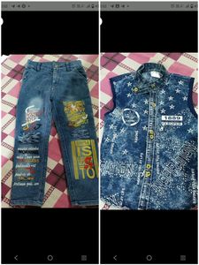 Jeans And Jacket For Boys Age 3 To 4 Years Jacket 28 Size