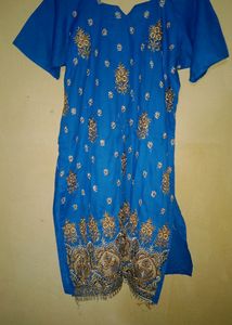 Cotton suit with beautiful work ✨
