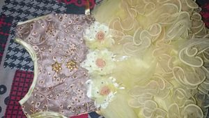 Fancy Yellow Party Dress