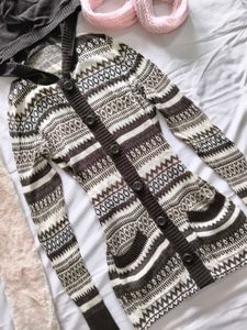 Hooded Cardigan with Pockets