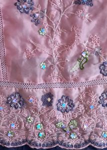 Pink Pakistani Set with embroidery n cutdana work