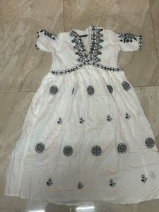 White Embroidered Dress