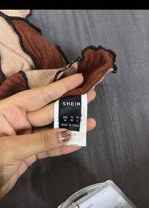 Pull&amp;Bear Ripped Jeans And Shein Top
