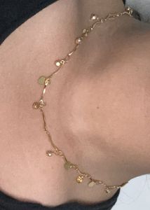 Golden dainty necklace