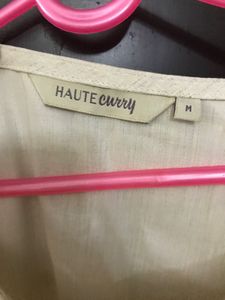 Beige in Colour Dress Size M