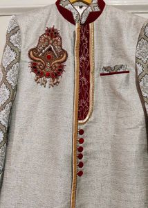 Silver Sherwani