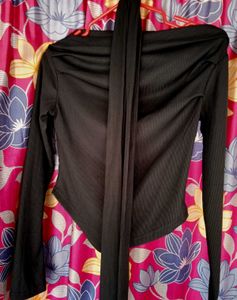Black Off-Shoulder Top