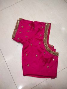 ✨Rani Pink Aari Maggam Blouse