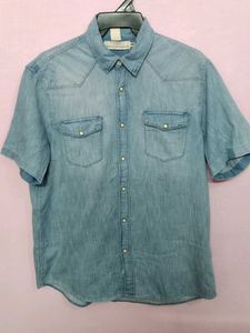 H&amp;M L.O.G.G Men&#39;s Denim Shirt