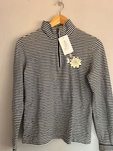 Striped Quarter Zip Pullover