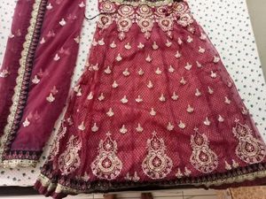 Elegant Maroon Lehenga Choli Set