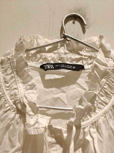 White Ruffle shirt