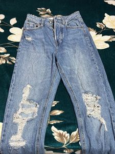 Ripped High Waisted Jeans