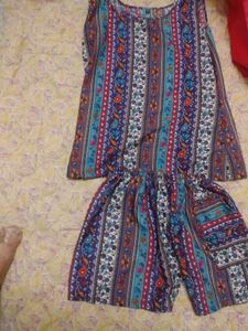 Sleeveless Top And Trouser Set