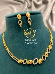 Gold Plated Choker Set