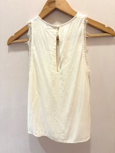 MANGO BEAUTIFUL Lace Trim Tank Top