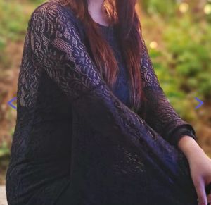 Shein Black Lace Maxi Dress