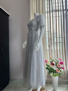 Grey Fully Sequined Gown