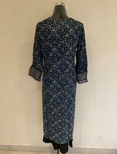 Dark Blue Kurta Top Alone