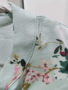 Green Floral Top