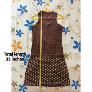 Dark Brown Dress cum Top