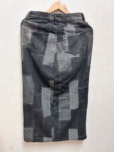 Denim Skirt And Sleeveless Top