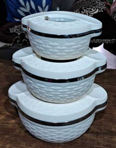 3 Piece Cello Casserole Set 1500,1000 n 500 ml