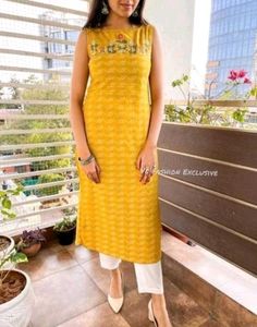 Sale / Emboidaray Work Cotton Kurta