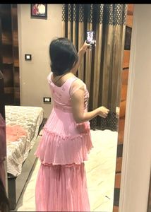 Pink Sharara Set With Chunni