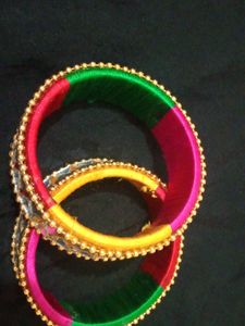 mirror work bangles
