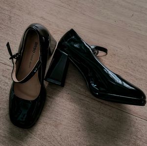 BRSO Black Heeled Mary Jane