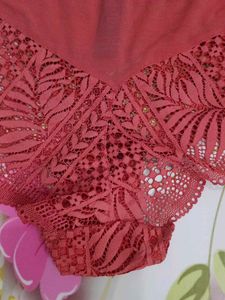 (562)Floral Lace Cheeky Panties